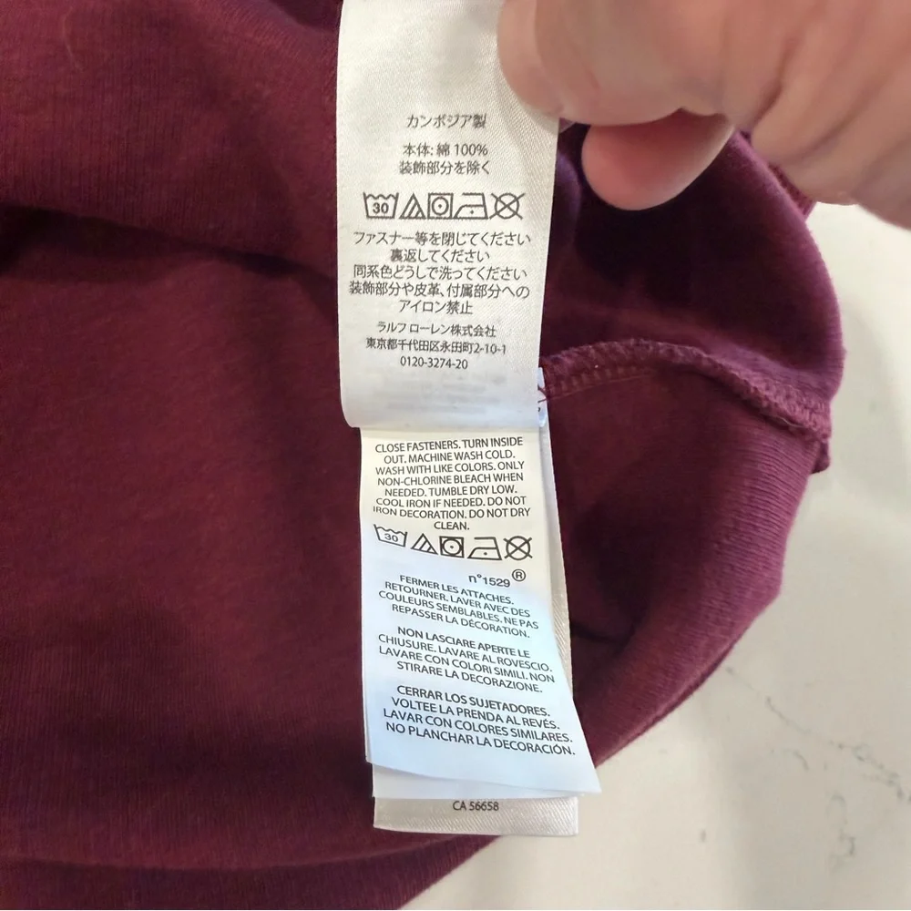 Polo Ralph Lauren Sweater Men's Quarter Zip Maroon Estate Rib -XXL